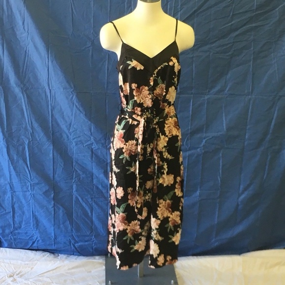a new day Dresses & Skirts - A New Day Satin Slip Dress- Asian Floral  #48-108